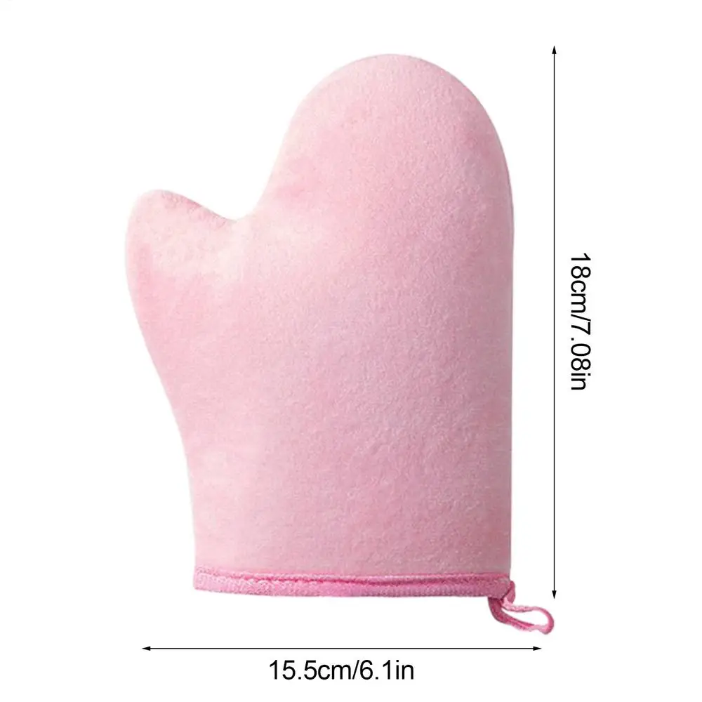 Self-Tanning Glove Body Lotion Mitt Double-Sided Prevents Sticky Hands Applicator Quick Dry Flocking Glove Makeup Applicator - Image 8
