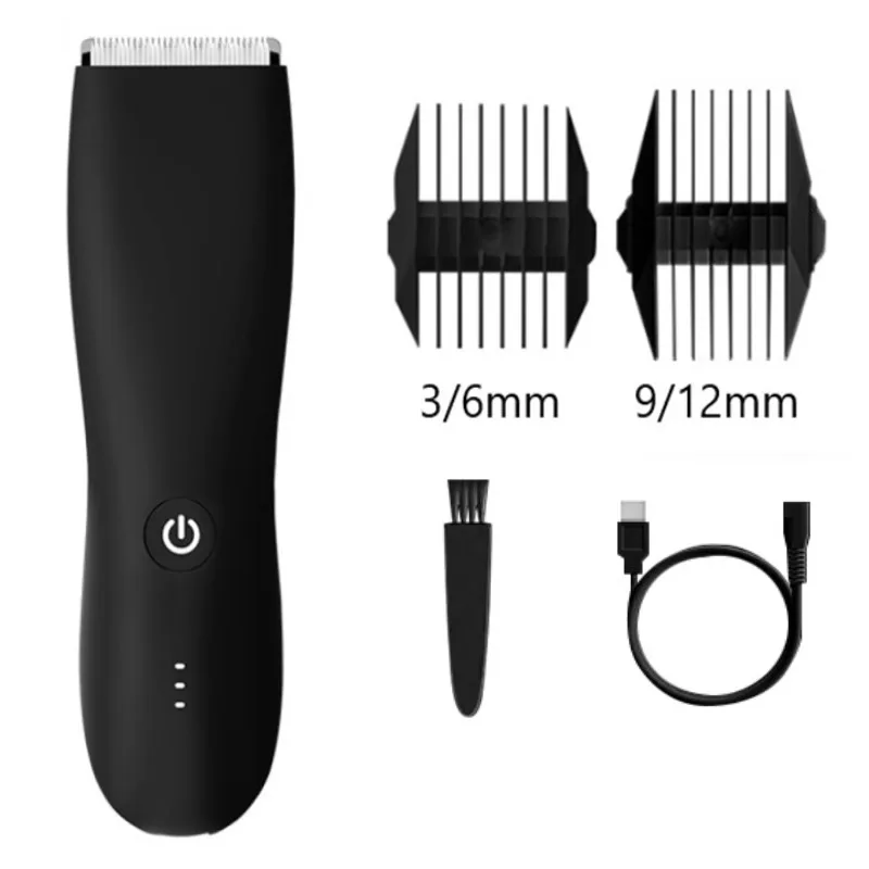 Body Hair Trimmer Shaver for Men Trimmer for Groin Pubic Replaceable Ceramic Blade Groomer Electric Razor Waterproof Clipper - Image 10