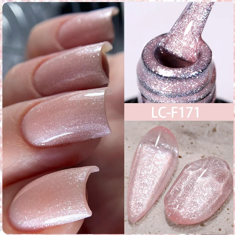 LILYCUTE Thermal Nail Gel Polish Pink Red Dark Purple Gradient Manicure 3 Layers Temperature Color Changing Nail Art Gel Varnish - Image 148