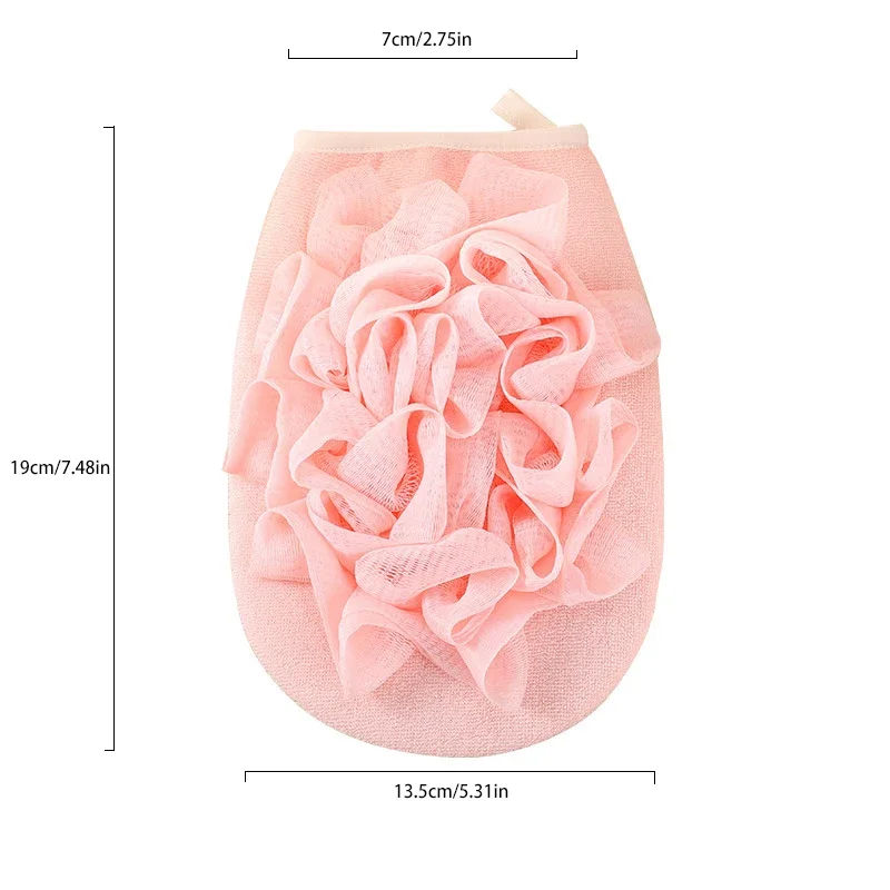 2 In1 Body Bath Sponge Super Soft Exfoliating Loofahs Shower Ball Hangable Scrub Towel Bath Ball For Body Cleaning Brush - Image 6