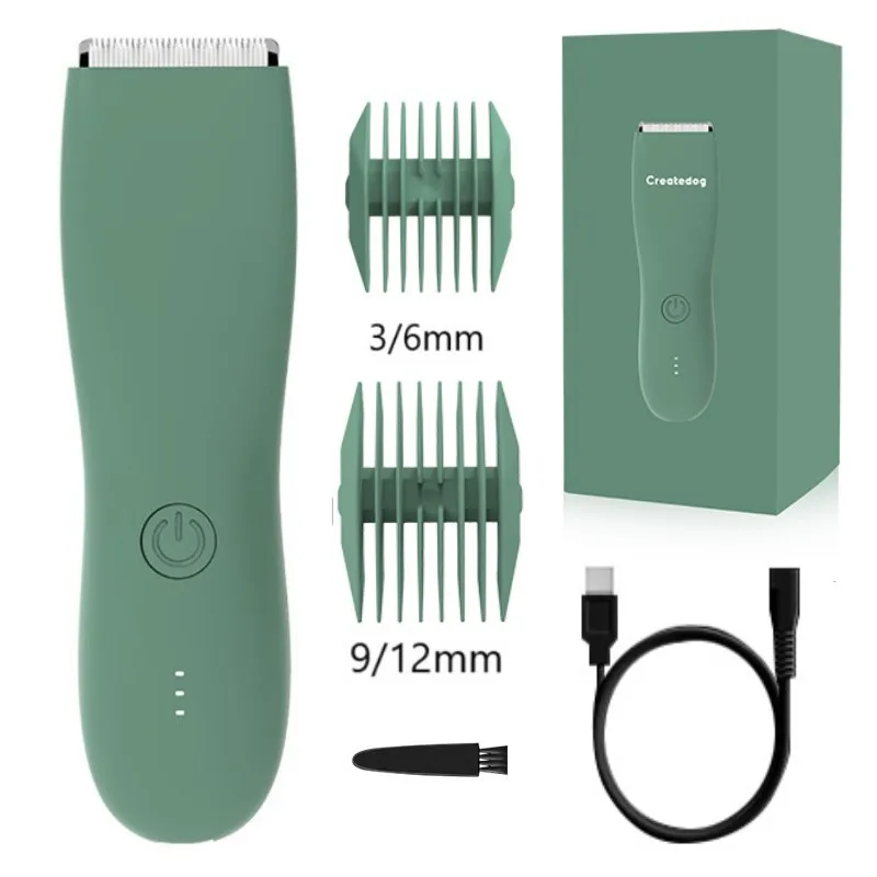 Body Hair Trimmer Shaver for Men Trimmer for Groin Pubic Replaceable Ceramic Blade Groomer Electric Razor Waterproof Clipper - Image 9