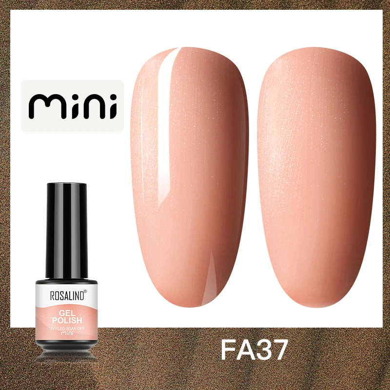 ROSALIND 5ml UV Gel Varnishes Gel Nail Polish Hybrid Soak Off Semi Permanent Base Top Coat Nail Polish for Nail Art - Image 41