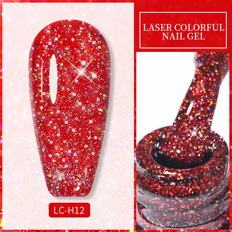 LILYCUTE 7ML Nail Gel Polish Glitter Semi-permanent UV LED Gel Sequins For Manicure Nail Art Design Base Top Coat Gel Varnishes - Image 7