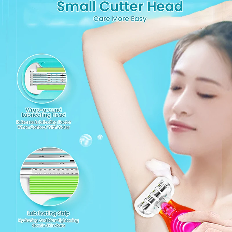 Gillette Venus Razor Blade 3 Layer Shaving Razor Blade Heads Replacement Built-in Spa Soap Bar for Women Body Shaving - Image 6