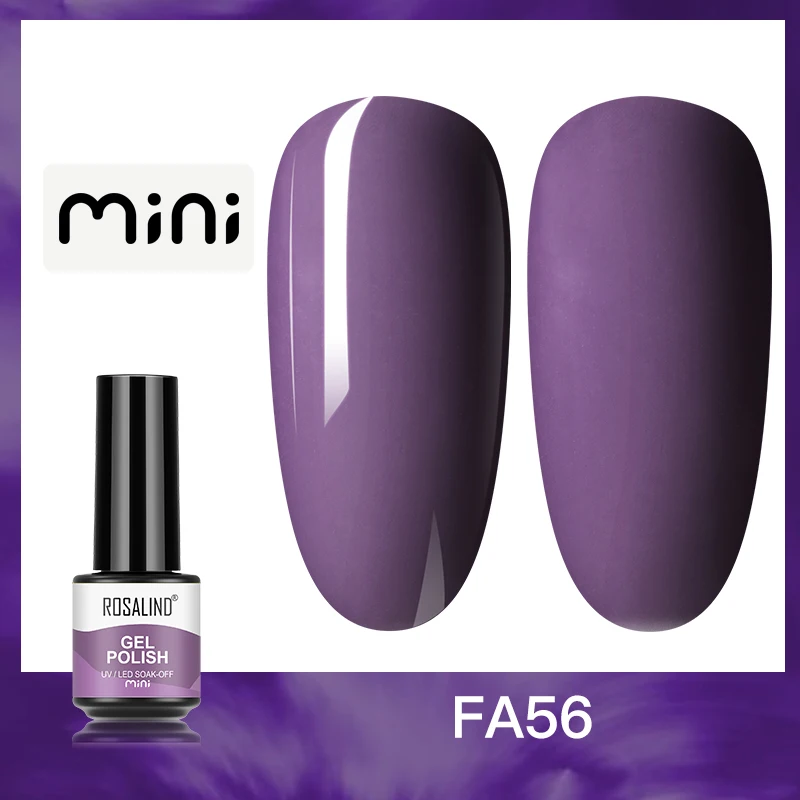 ROSALIND 5ml UV Gel Varnishes Gel Nail Polish Hybrid Soak Off Semi Permanent Base Top Coat Nail Polish for Nail Art - Image 23