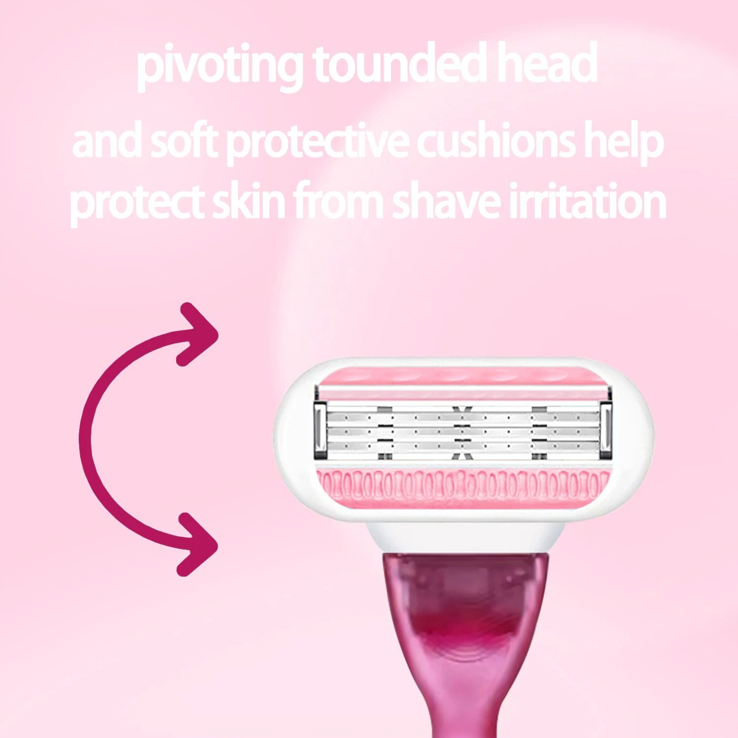 Gillette Venus Razor Blade 3 Layer Shaving Razor Blade Heads Replacement Built-in Spa Soap Bar for Women Body Shaving - Image 4