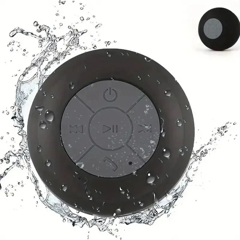 Family Portable Wireless Bluetooth Waterproof Suction Cup Small Speaker Car Bathroom Mobile Phone Listening to Music Stereo - Image 4