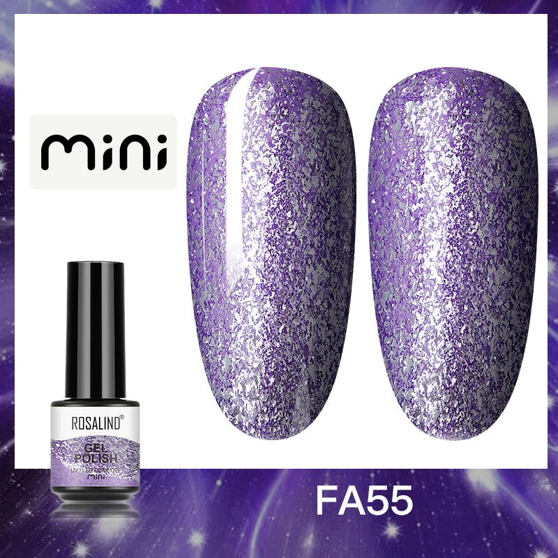 ROSALIND 5ml UV Gel Varnishes Gel Nail Polish Hybrid Soak Off Semi Permanent Base Top Coat Nail Polish for Nail Art - Image 24