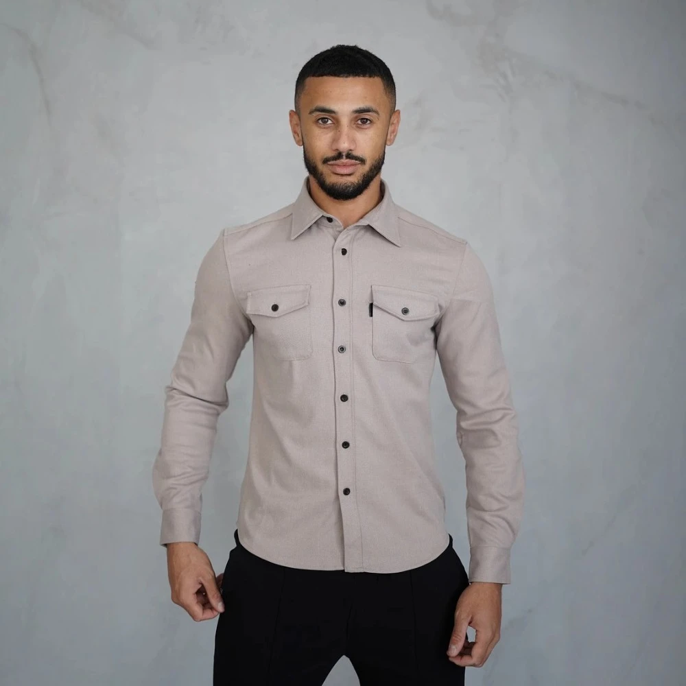 New Autumn and Winter European and American Men's Clothing Youth Casual Men's Shirt Grinding - Image 4