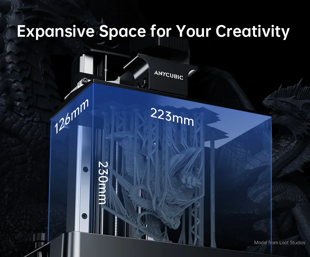 ANYCUBIC Photon Mono M7 Mono MSLA 3D Printer High Speed Resin Photocuring 14K 3D Printer 10'' LCD Printing Size 223*230*126mm - Image 12