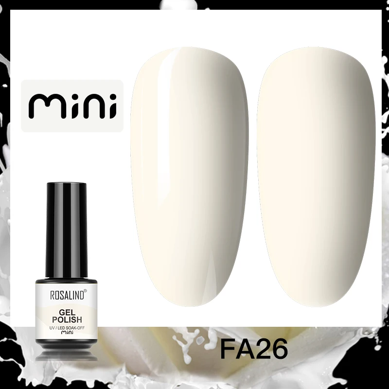 ROSALIND 5ml UV Gel Varnishes Gel Nail Polish Hybrid Soak Off Semi Permanent Base Top Coat Nail Polish for Nail Art - Image 43