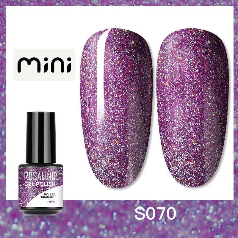 ROSALIND 5ml UV Gel Varnishes Gel Nail Polish Hybrid Soak Off Semi Permanent Base Top Coat Nail Polish for Nail Art - Image 63