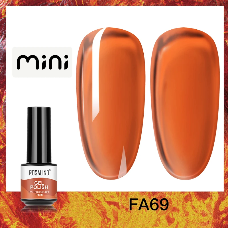 ROSALIND 5ml UV Gel Varnishes Gel Nail Polish Hybrid Soak Off Semi Permanent Base Top Coat Nail Polish for Nail Art - Image 16