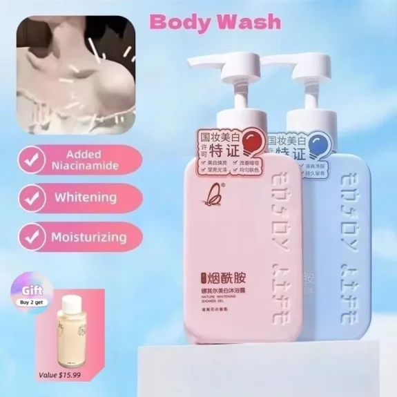 Men's  Women's Body Wash Patchouli Iris Hypoallergenic Non Irritating Formula 300ML