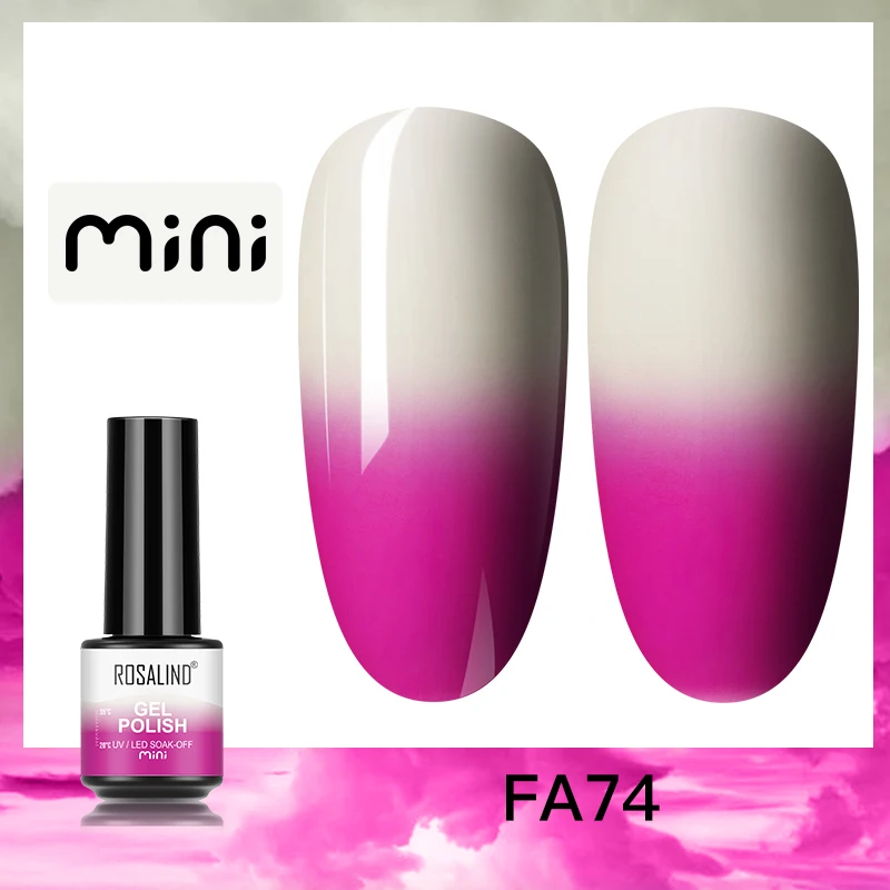 ROSALIND 5ml UV Gel Varnishes Gel Nail Polish Hybrid Soak Off Semi Permanent Base Top Coat Nail Polish for Nail Art - Image 19