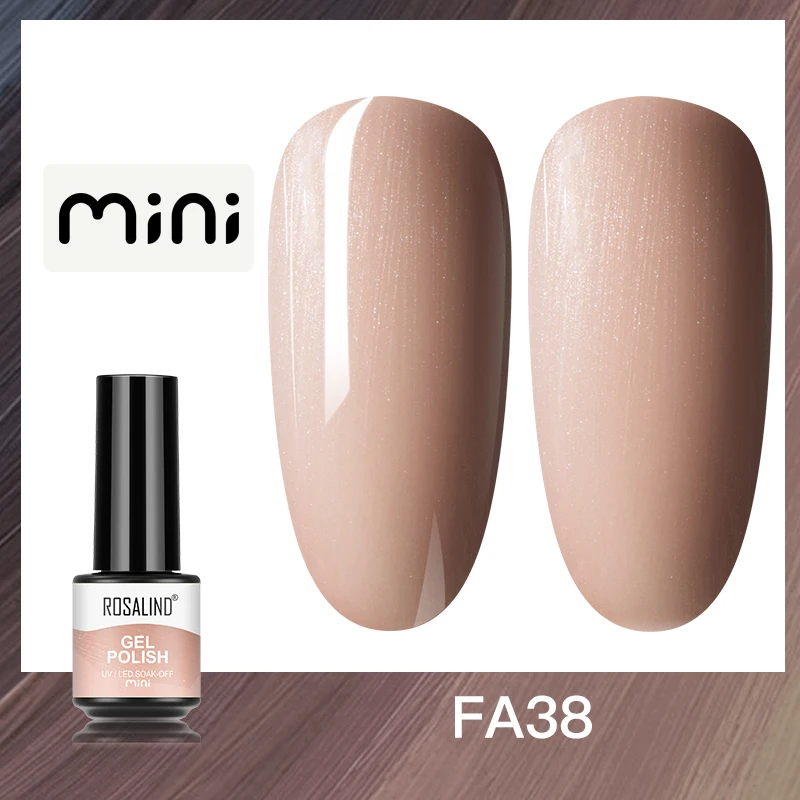 ROSALIND 5ml UV Gel Varnishes Gel Nail Polish Hybrid Soak Off Semi Permanent Base Top Coat Nail Polish for Nail Art - Image 40