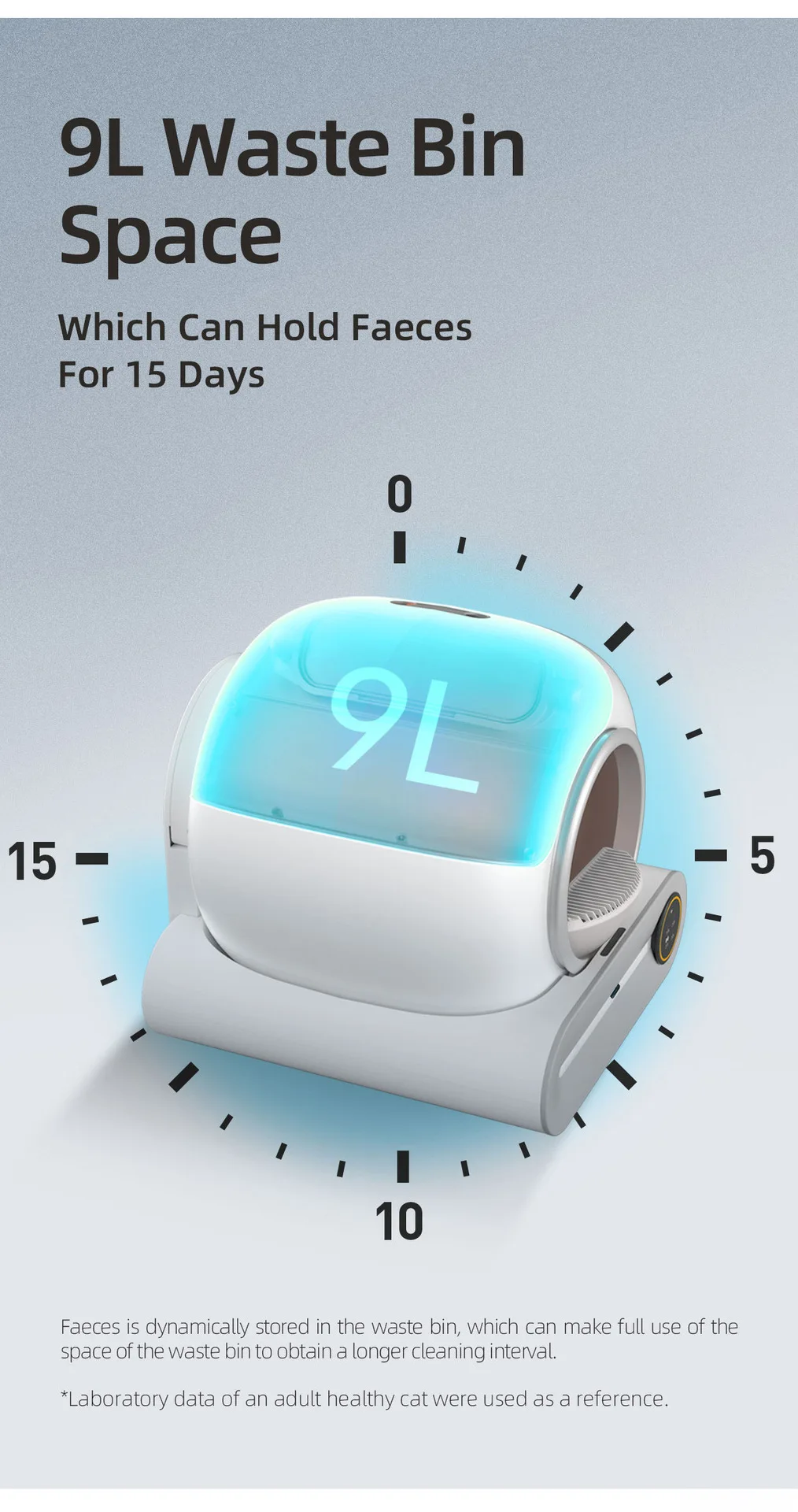 Tonepie 65L Automatic Smart Cat Litter Box Self Cleaning Fully Enclosed Cat Litter Box Pet Toilet Litter Tray English versions - Image 13