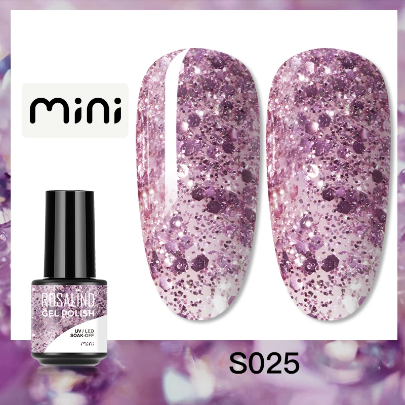 ROSALIND 5ml UV Gel Varnishes Gel Nail Polish Hybrid Soak Off Semi Permanent Base Top Coat Nail Polish for Nail Art - Image 57