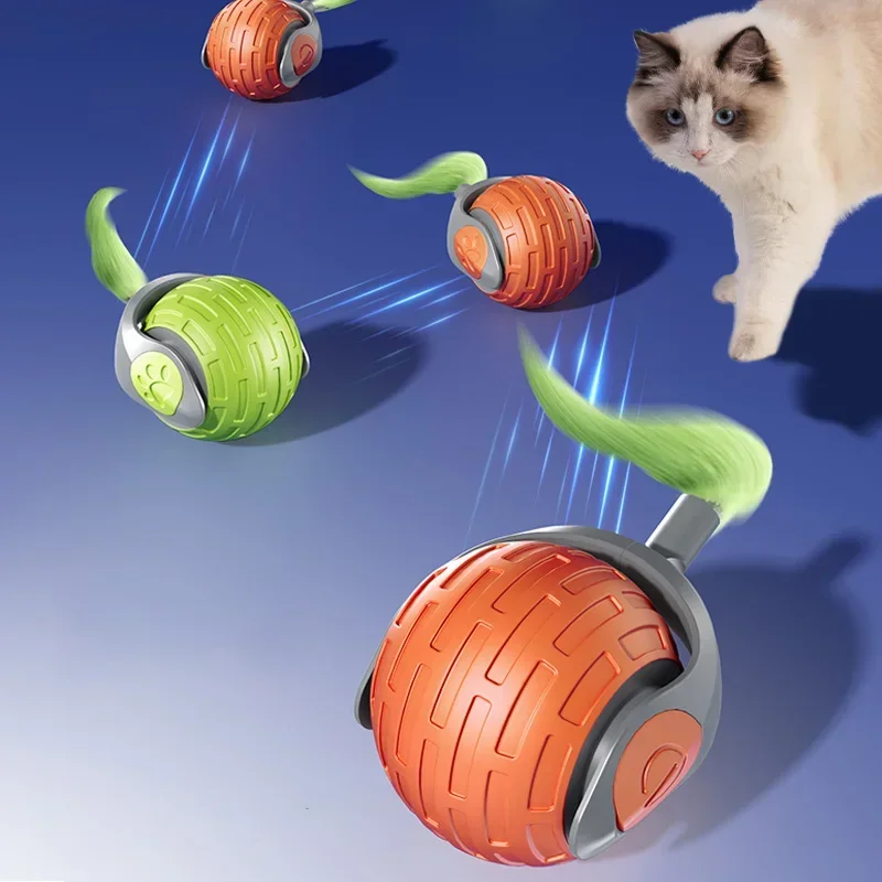 Automatic Rolling Ball Interactive Ball Cat Toys Pet Supplies Electric Dog Training Cat Teaser simulated Rat Rechargeable - Image 6