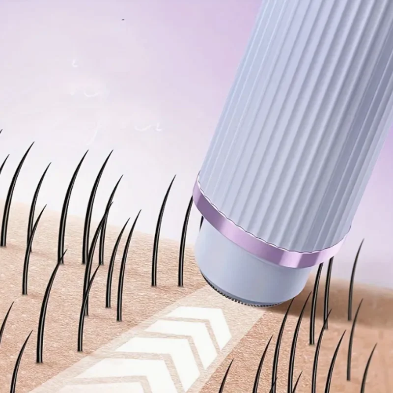 Electric Shaver for Women Waterproof Wet & Dry Hair Razors 2 in 1 Double Head Dual Bikini Hair Trimmer Detachable Head Shaver - Image 3