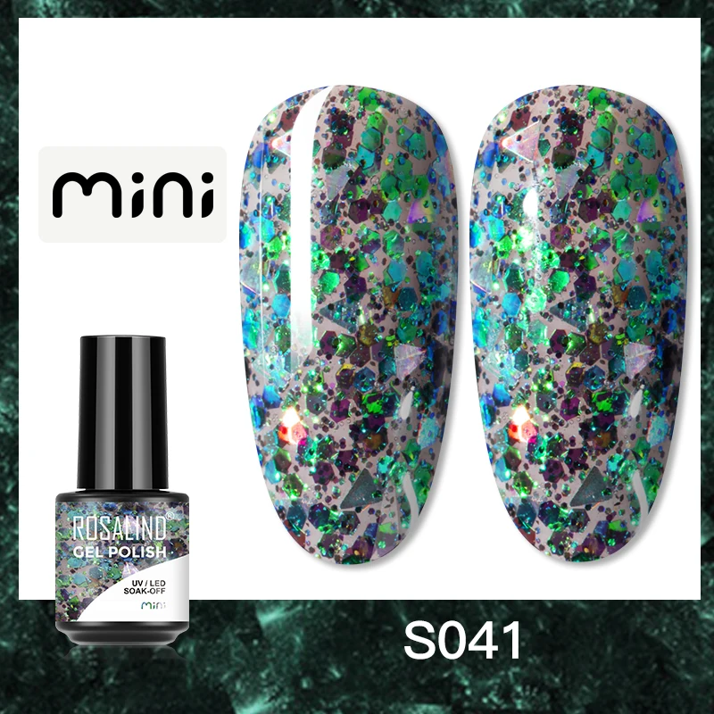 ROSALIND 5ml UV Gel Varnishes Gel Nail Polish Hybrid Soak Off Semi Permanent Base Top Coat Nail Polish for Nail Art - Image 7