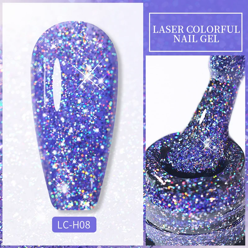 LILYCUTE 7ML Nail Gel Polish Glitter Semi-permanent UV LED Gel Sequins For Manicure Nail Art Design Base Top Coat Gel Varnishes - Image 53