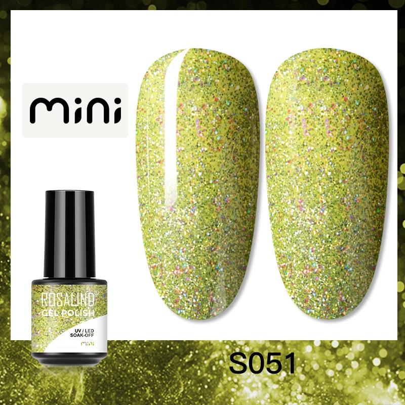 ROSALIND 5ml UV Gel Varnishes Gel Nail Polish Hybrid Soak Off Semi Permanent Base Top Coat Nail Polish for Nail Art - Image 60