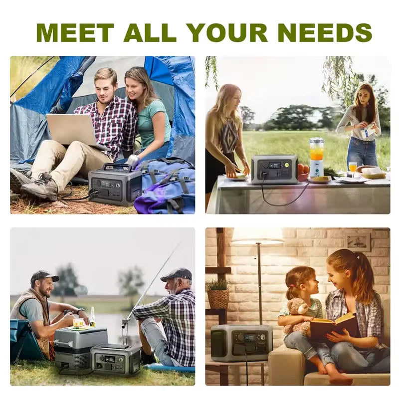 ALLPOWERS Portable Power Station R600, 299Wh LiFeP04 Battery with 2x 600W (1200W Surge) AC Outlets for Outdoor Camping RV Home - Image 5