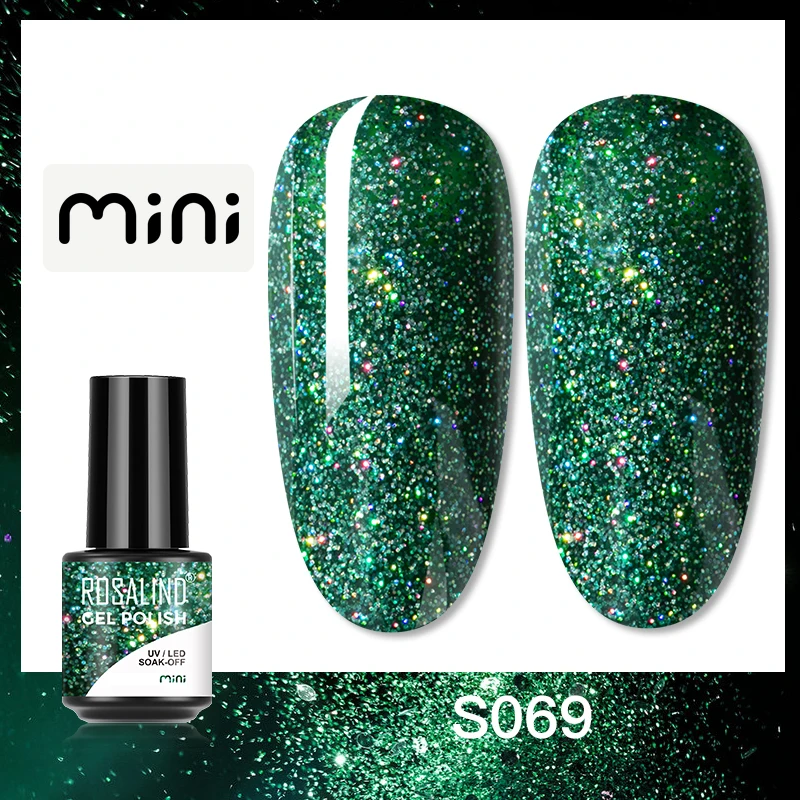 ROSALIND 5ml UV Gel Varnishes Gel Nail Polish Hybrid Soak Off Semi Permanent Base Top Coat Nail Polish for Nail Art - Image 103