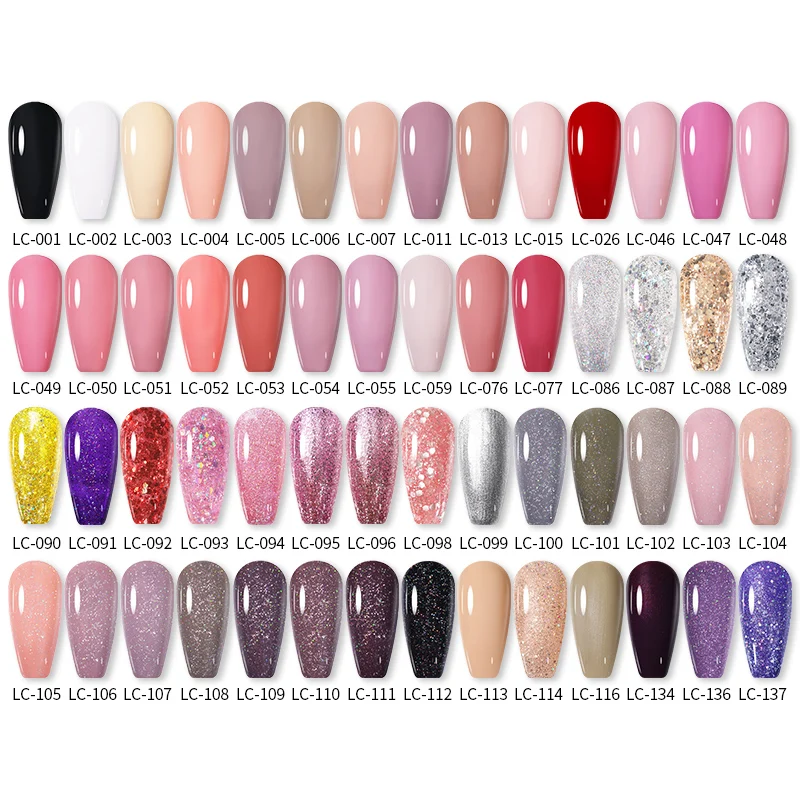 LILYCUTE 7ML Nail Gel Polish Glitter Semi-permanent UV LED Gel Sequins For Manicure Nail Art Design Base Top Coat Gel Varnishes - Image 2