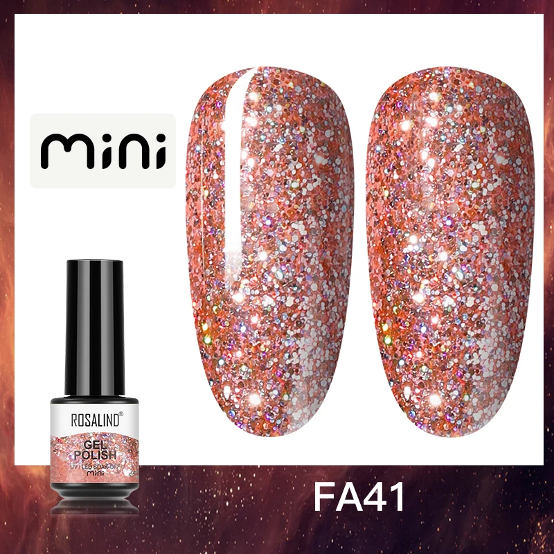 ROSALIND 5ml UV Gel Varnishes Gel Nail Polish Hybrid Soak Off Semi Permanent Base Top Coat Nail Polish for Nail Art - Image 32