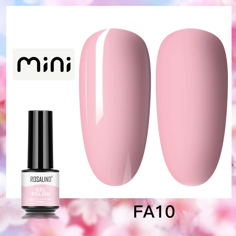 ROSALIND 5ml UV Gel Varnishes Gel Nail Polish Hybrid Soak Off Semi Permanent Base Top Coat Nail Polish for Nail Art - Image 55