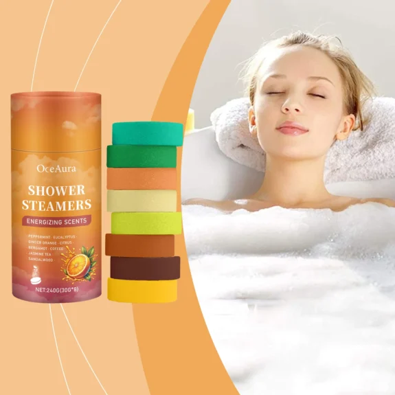 Aromatherapy Shower Tablets Refreshing Soothing Fatigue Stress Relief Assisting Sleep Deep Cleaning Moisturizing Shower Steamer