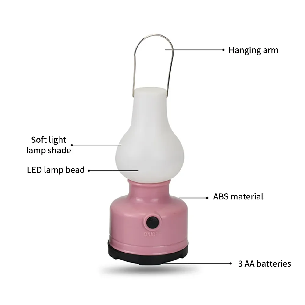 Portable Camping Lights Waterproof Outdoor Camp Lamp 2 Lighting Modes Tent Lamp for Hiking Climbing Yard - Image 5