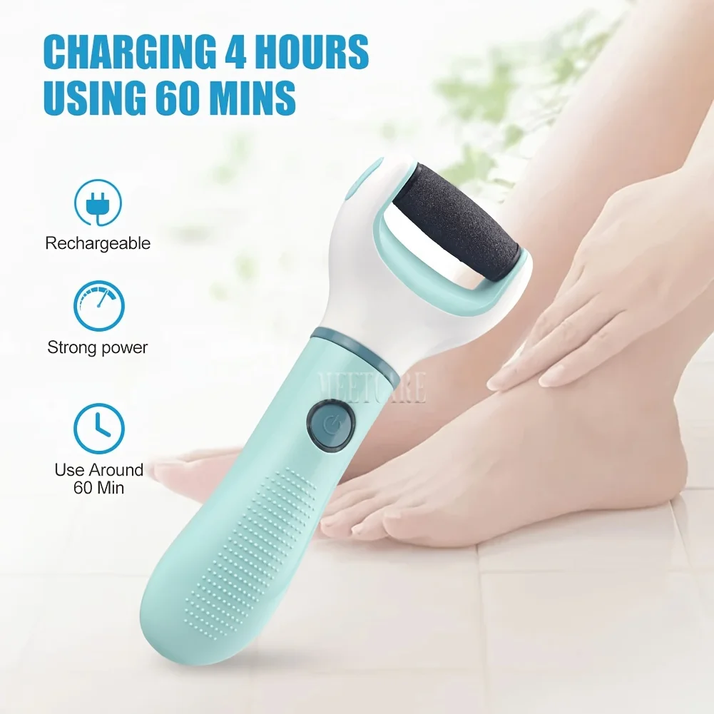 Electric Foot Grinder Auto Wireless Remove Dead Skin Calluses Cracks Hard Cracked skin Pedicure Tool Waterproof Foot Cleaner - Image 2
