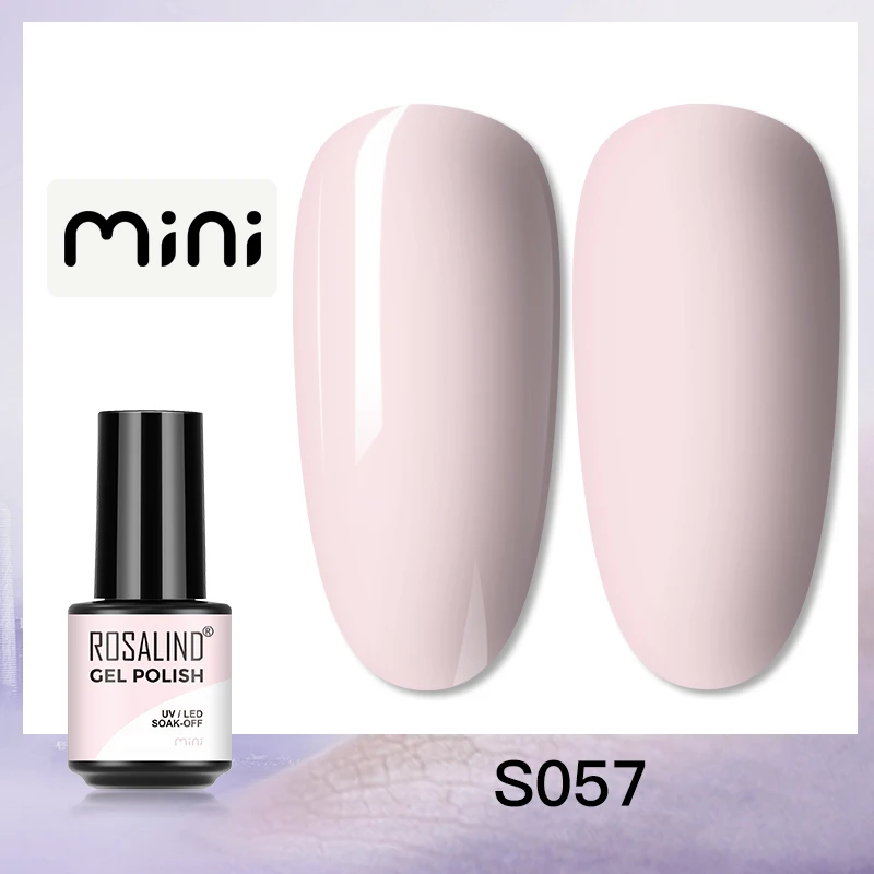 ROSALIND 5ml UV Gel Varnishes Gel Nail Polish Hybrid Soak Off Semi Permanent Base Top Coat Nail Polish for Nail Art - Image 92