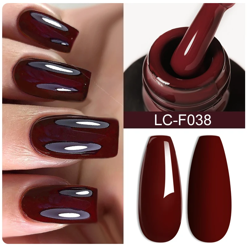 LILYCUTE Thermal Nail Gel Polish Pink Red Dark Purple Gradient Manicure 3 Layers Temperature Color Changing Nail Art Gel Varnish - Image 157