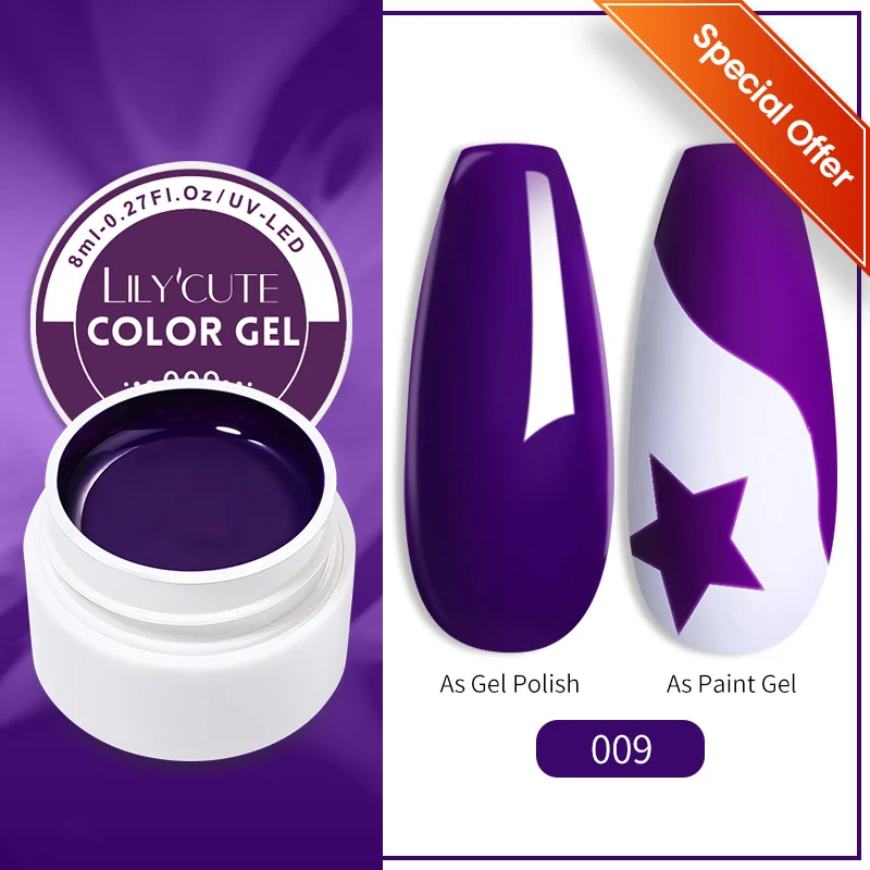 LILYCUTE 7ml UV Nail Gel Polish Autumn Winter Color Semi Permanent Matte Top Coat Needed Soak Off UV LED Nail Art Gel Varnish - Image 95