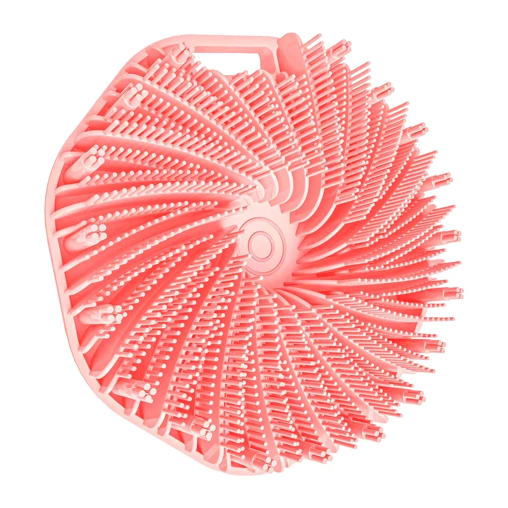 Bath Brush Soft Silicone Body Scrubber With Ergonomic Handle Portable Shower Massage Cleaning Exfoliating Home Tool - Image 9