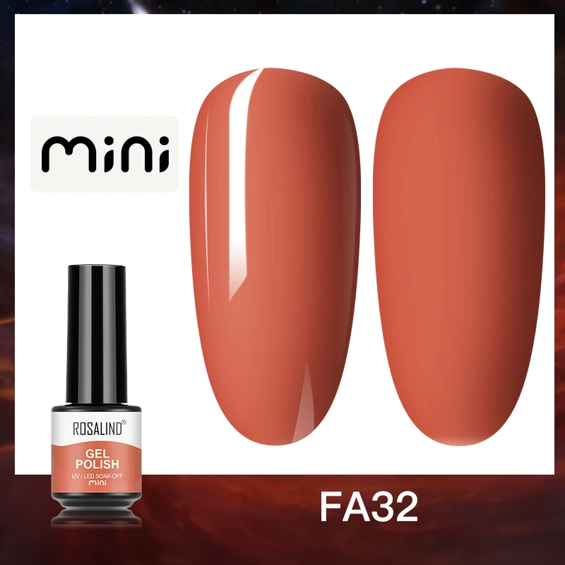 ROSALIND 5ml UV Gel Varnishes Gel Nail Polish Hybrid Soak Off Semi Permanent Base Top Coat Nail Polish for Nail Art - Image 38