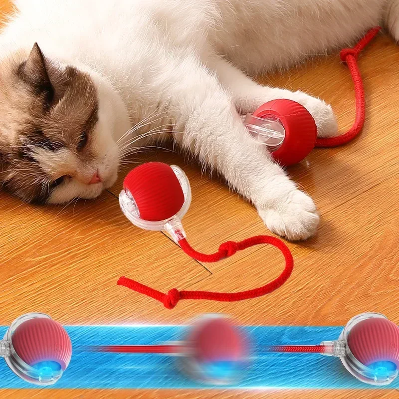 Automatic Rolling Ball Interactive Ball Cat Toys Pet Supplies Electric Dog Training Cat Teaser simulated Rat Rechargeable - Image 2