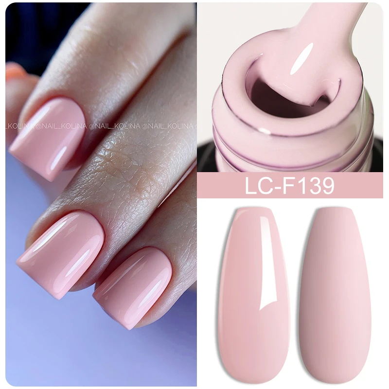 LILYCUTE Thermal Nail Gel Polish 3 Layers Gradient Nude Pink Glitter Temperature Color Changing Semi Permanent Nail Art Varnish - Image 109