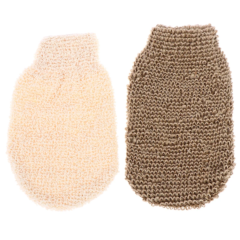 2 Pcs Peeling Exfoliating Gloves Shower Body Brush Fingers Bath Towel For Shower Body Brush Towel SPA Foam Body Massage - Image 3