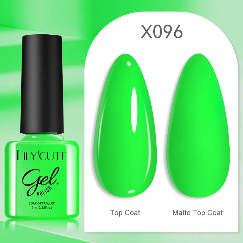 LILYCUTE 7ml UV Nail Gel Polish Autumn Winter Color Semi Permanent Matte Top Coat Needed Soak Off UV LED Nail Art Gel Varnish - Image 66