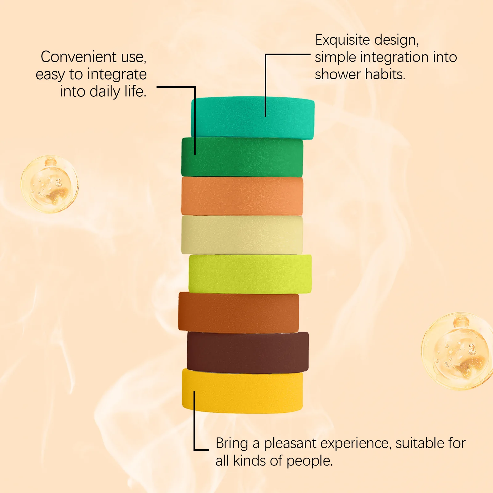 Aromatherapy Shower Tablets Refreshing Soothing Fatigue Stress Relief Assisting Sleep Deep Cleaning Moisturizing Shower Steamer - Image 5