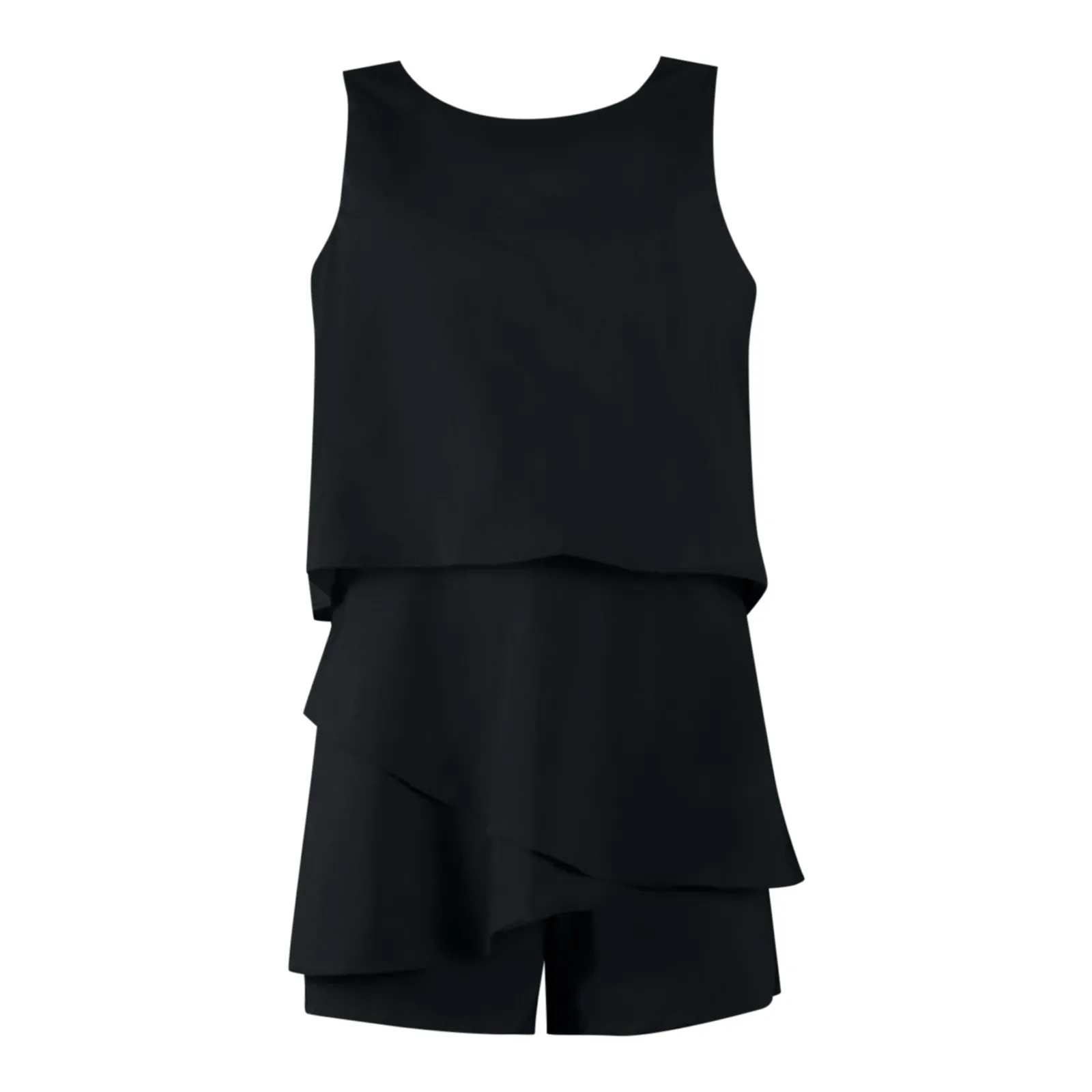 Elegant 2-Piece Sets For Women Womens Neck Sleeveless Floral Print & Solid Rompers Conjuntos Para Mujeres 2 Piezas Elegantes - Image 10