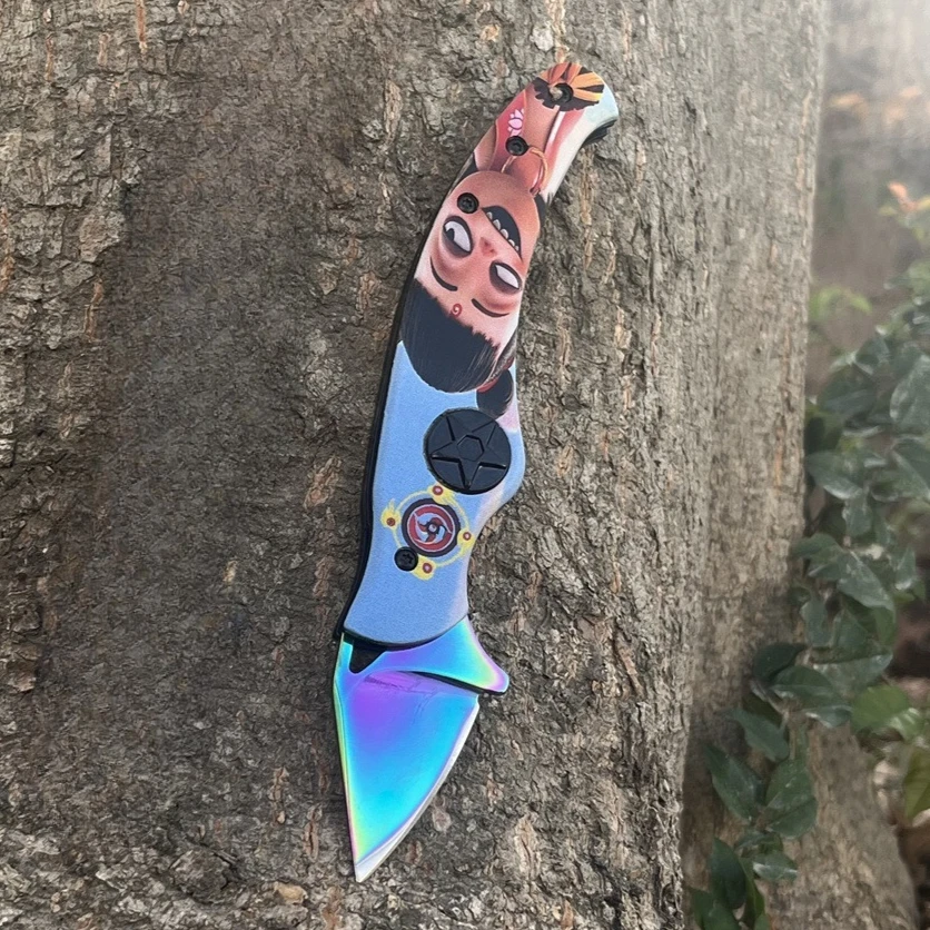 Two Form Mini Pocket Knife 440C Mini Blade 420 Steel + ABS Handle Everyday Carry Utility Knives for Outdoor Activities - Image 7