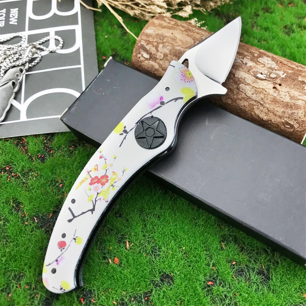 Two Form Mini Pocket Knife 440C Mini Blade 420 Steel + ABS Handle Everyday Carry Utility Knives for Outdoor Activities - Image 4
