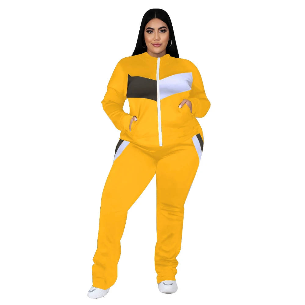 Plus Size Women Clothing Tracksuit Two Piece Set 5XL Sweatsuit Coat and Sweatpants Sport New Jogging Suit Wholesale Dropshipping - Image 9