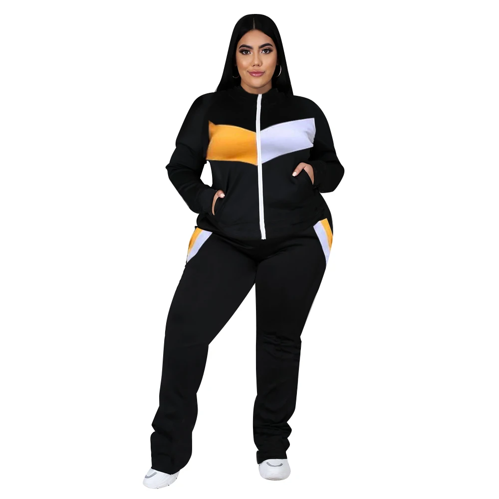 Plus Size Women Clothing Tracksuit Two Piece Set 5XL Sweatsuit Coat and Sweatpants Sport New Jogging Suit Wholesale Dropshipping - Image 10